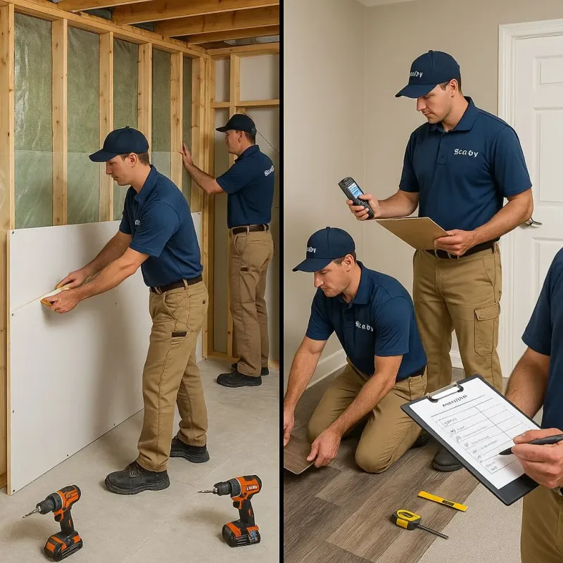 Repairs and Reconstruction process in Tanner, WA